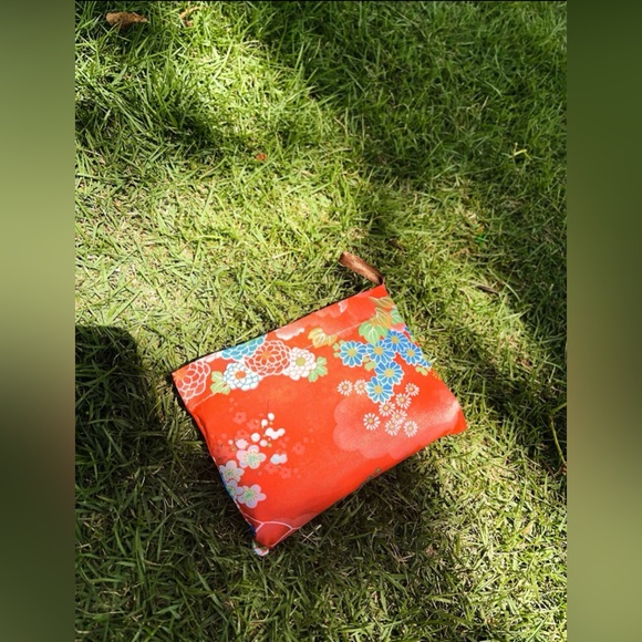 NEW FLORAL FOLDABLE SHOPPING BAG-LARGE PORTABLE - Picture 4 of 6